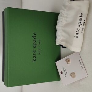 New Kate Spade Heart Earrings Set